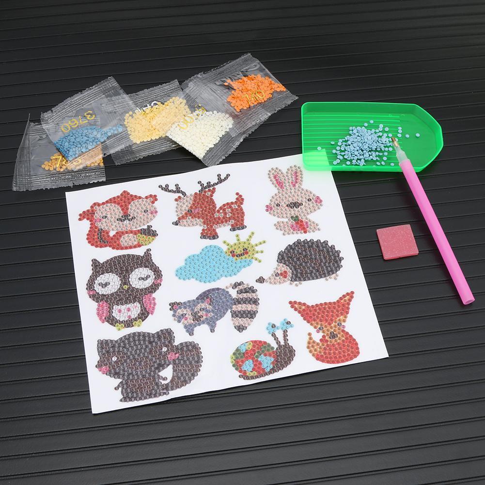 DIY Full Drill Cute Cartoon Animal Diamond Painting Craft Children Day Gift