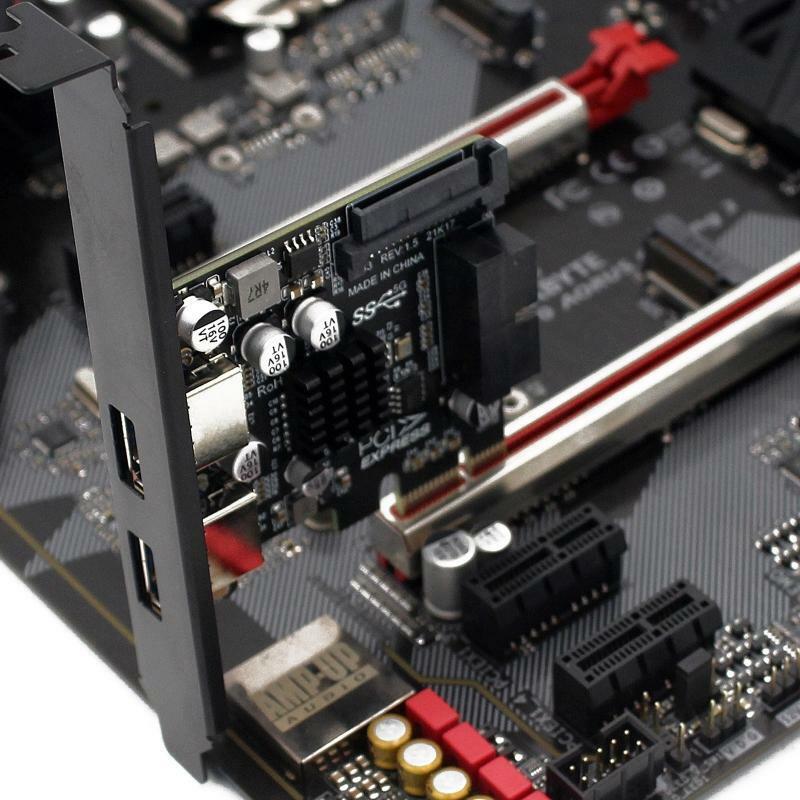 2 Port USB 3.0 PCI Express Riser Card PCI-E Expansion Adapter PCIE 1X USB3.0 HUB