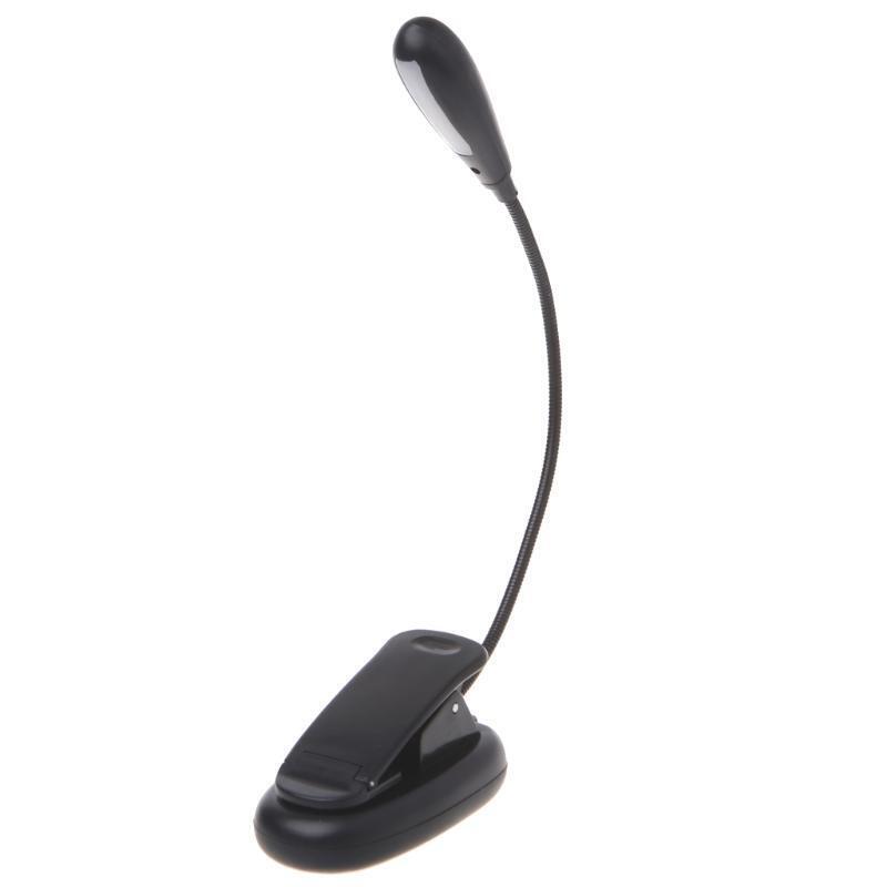 Flexible Arm Rechargeable Dimmable 7 LED USB Table Lamp Clip-on Bed Reading