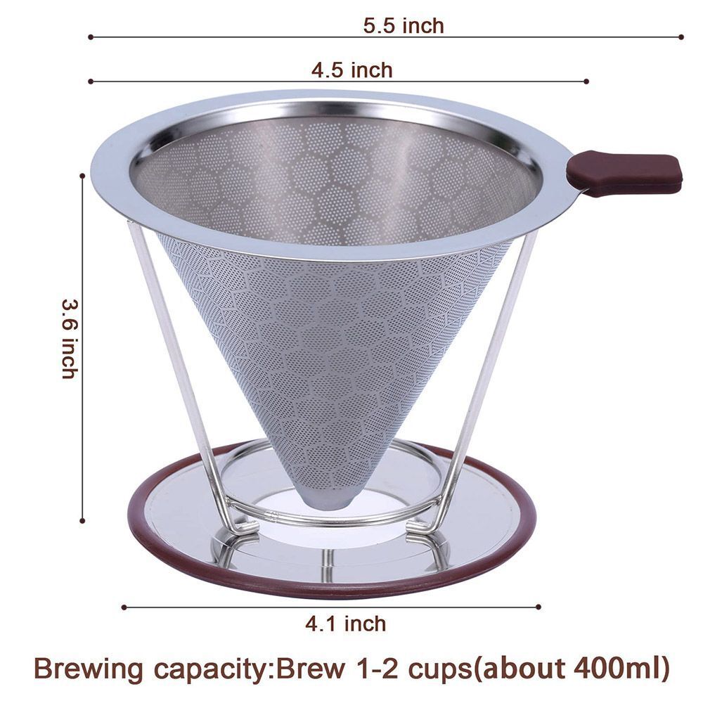 Coffee Filter Reusable Coffee Maker Pour Over Coffee Dripper Slow Drip