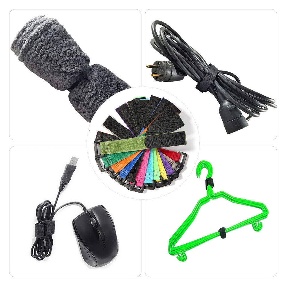 12pcs 2x20cm Lure Fishing Rod Self-Adhesive Tie Strap Portable Fixing Ties