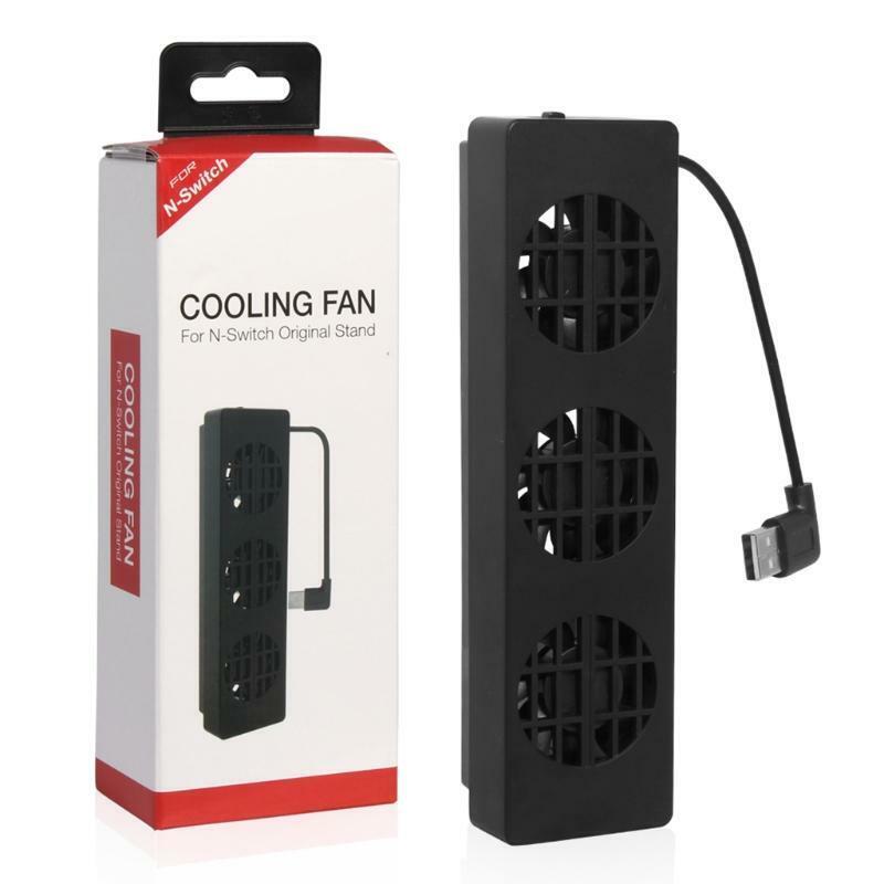 DC 5V 3-Fan External Super USB Cooling Fan Cooler For Switch Console