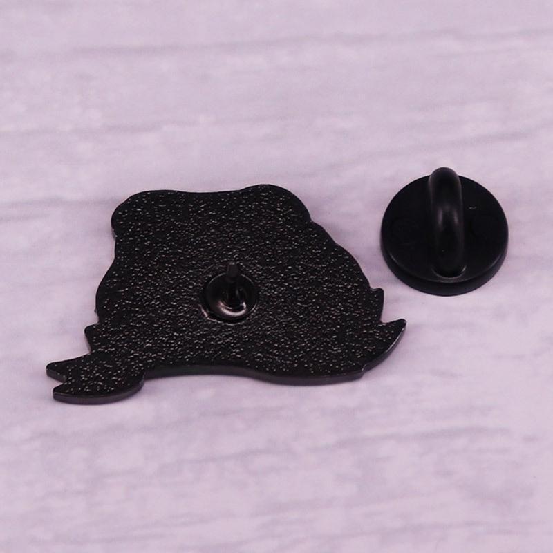 Funny Frog Enamel Brooch Pin Backpack Clothes Lapel Animal Jewelry Ornament