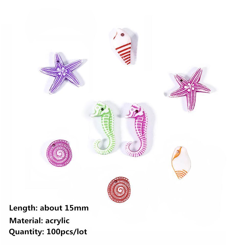 Accessories Ocean Theme Pendants DIY Loose Bead Conch Sea Shell Starfish