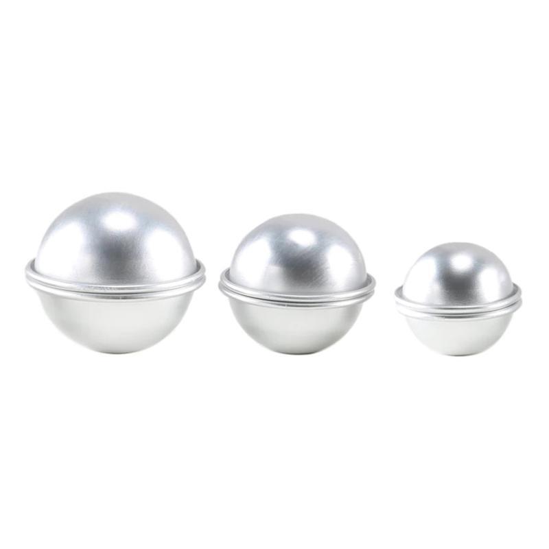 Set of 6 Aluminum Alloy Material Pudding Baking Shallow Semicircle Mould