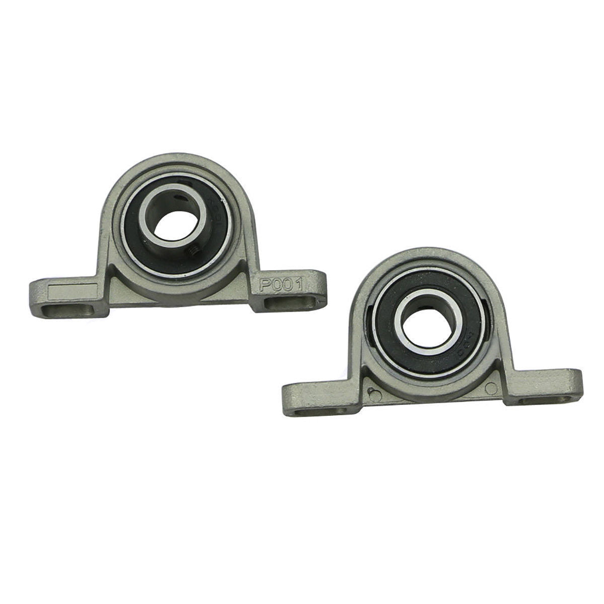 2x KP001 Pillow Block 12mm Bore Diameter Ball Bearing metal