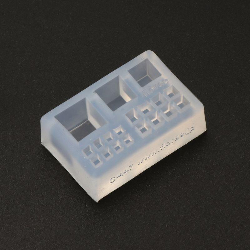 Shiny Mini Size Cubic Square Pendant Necklace Silicone Mold for DIY Necklace