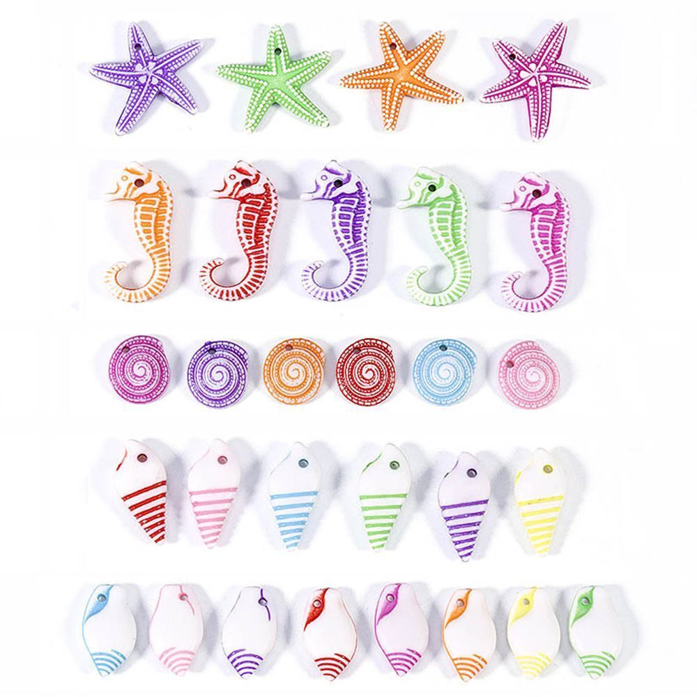 Accessories Ocean Theme Pendants DIY Loose Bead Conch Sea Shell Starfish