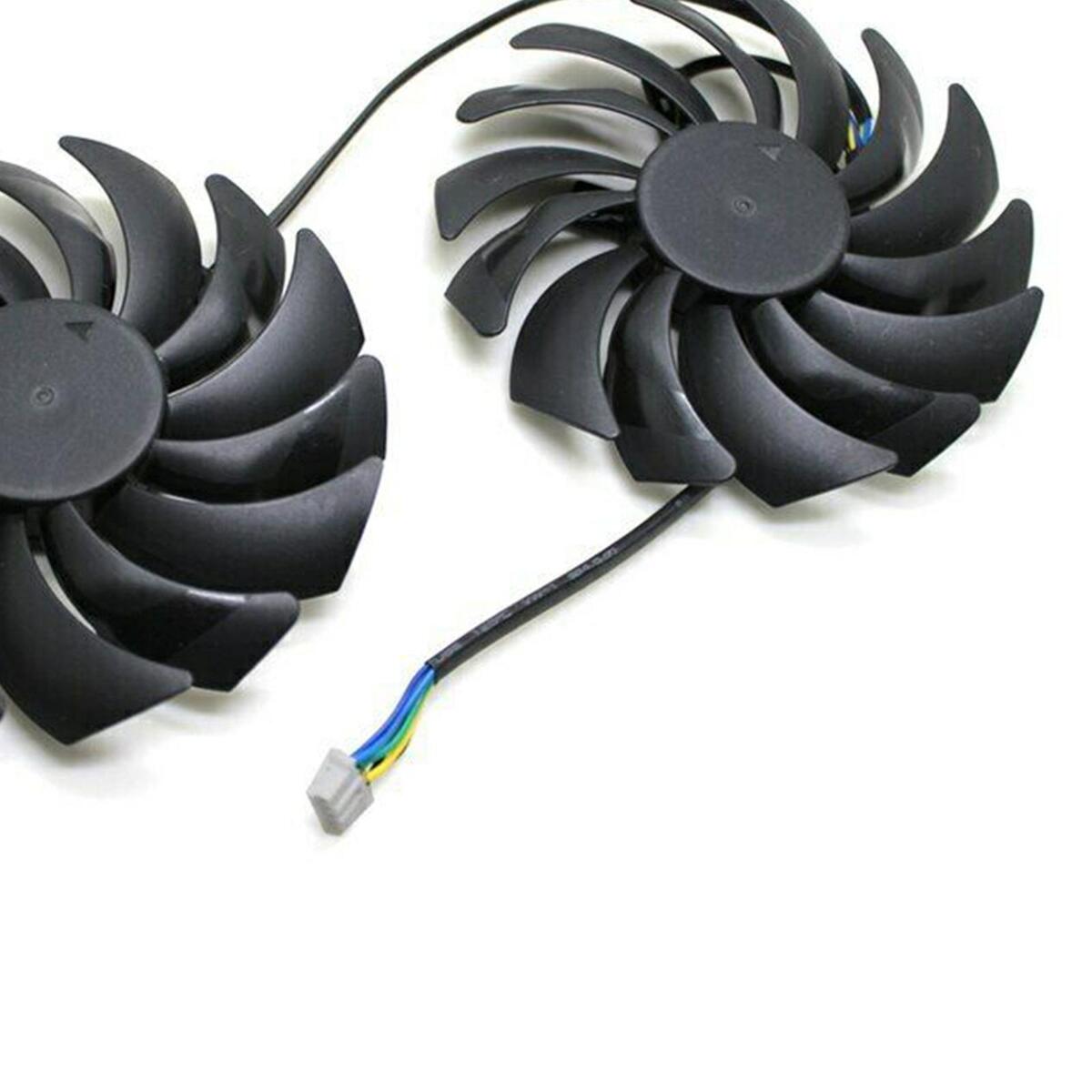 2x PC 92mm 4Pins Graphics Card Fans 25dBA for MSI GTX1080Ti 1080 1060 580