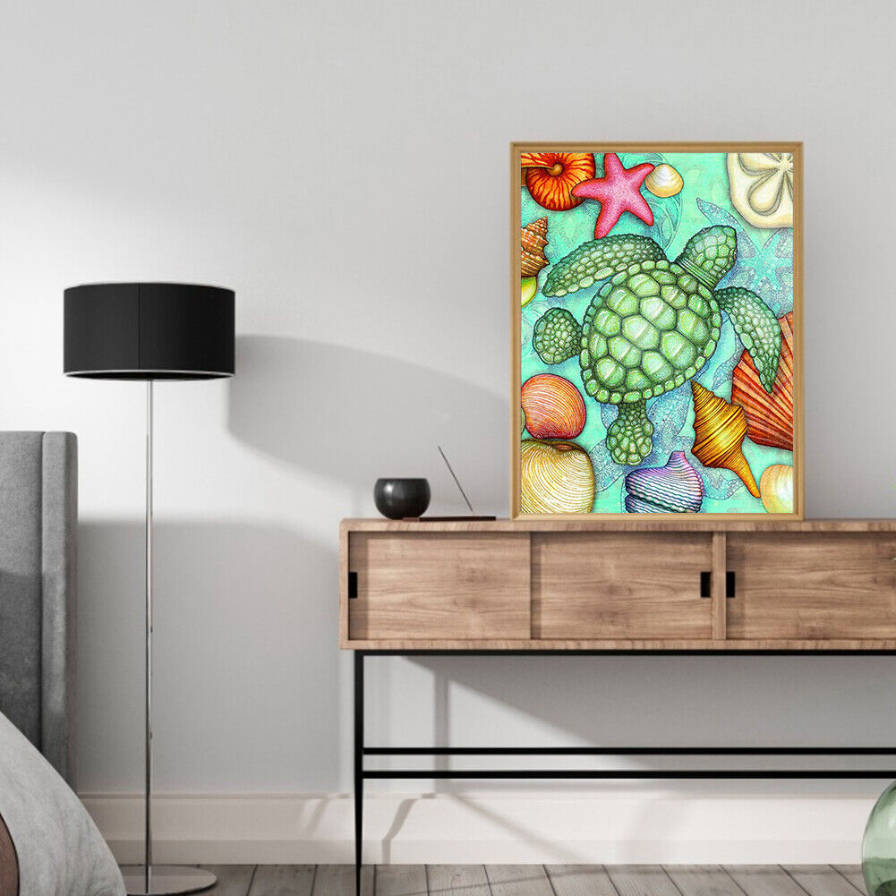 5D Diamond Painting Sea Turtle Round Mosaic Pictures DIY Home Wall Decor