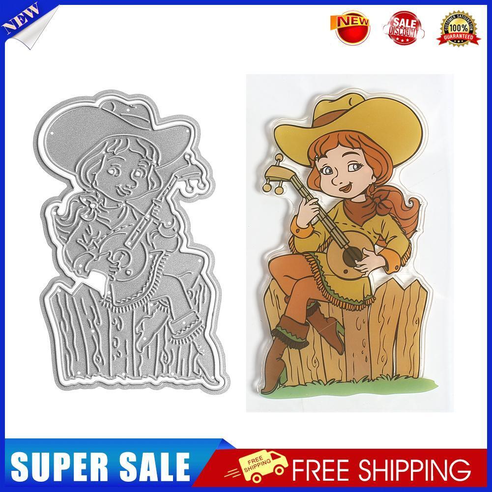 Cutting Die Stencil Scrapbooking Girl Stamp Set Paper Card Embossing Craft-