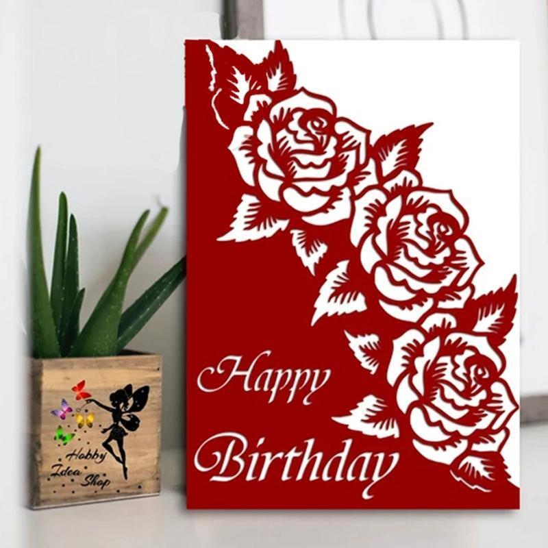 Oblique Rose Edge Boarder Metal Cutting Dies Stencil DIY Scrapbooking Template