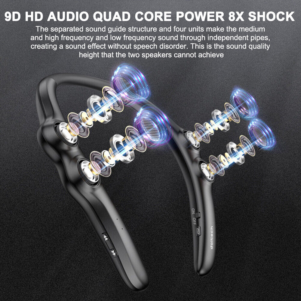 Wearable Bluetooth-compatible Speaker Hang Neck Wireless Stereo Sound Box