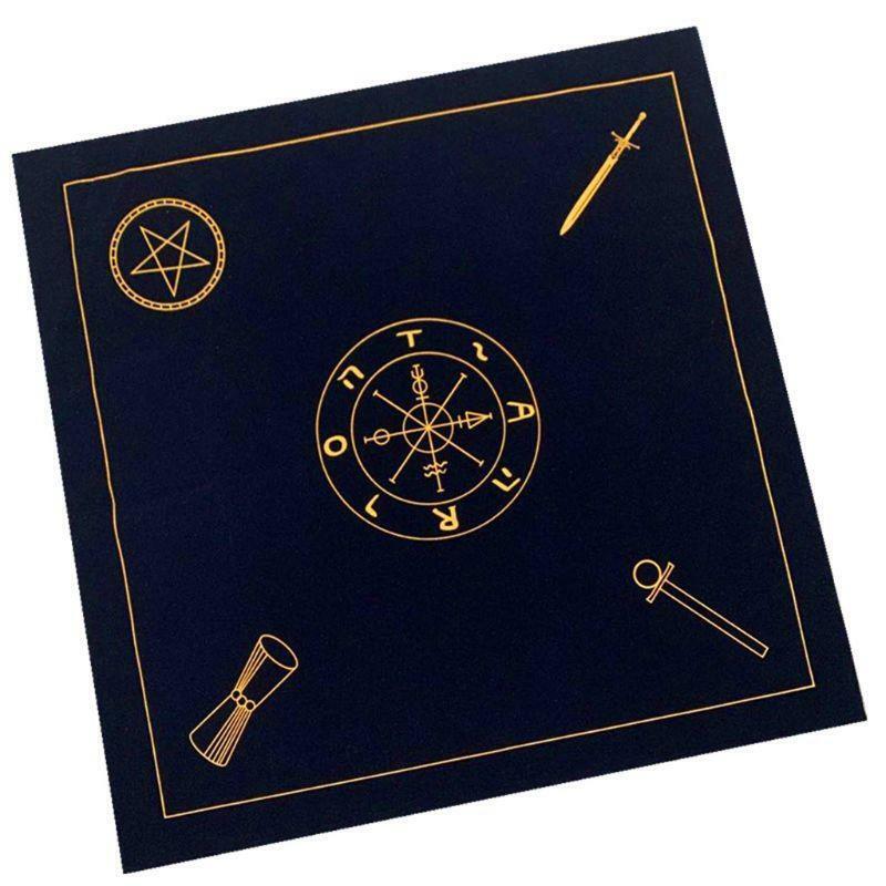 Altar Tarot Cloth Velvet Tarot Cards Tablecloth with Bag Board Game Accessories