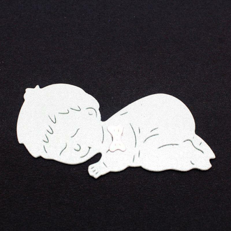 Handicrafts DIY Cute Sleeping Baby Cutting Dies Metal Cutting Stencils for Stamp