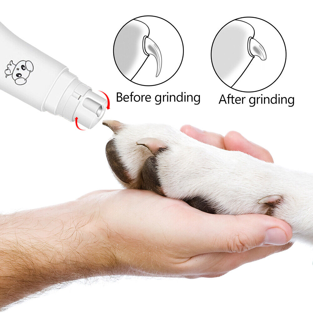 Electric Dog Nail Clippers Nail Grinders Pet Cat Paws Grooming Trimmer Tool