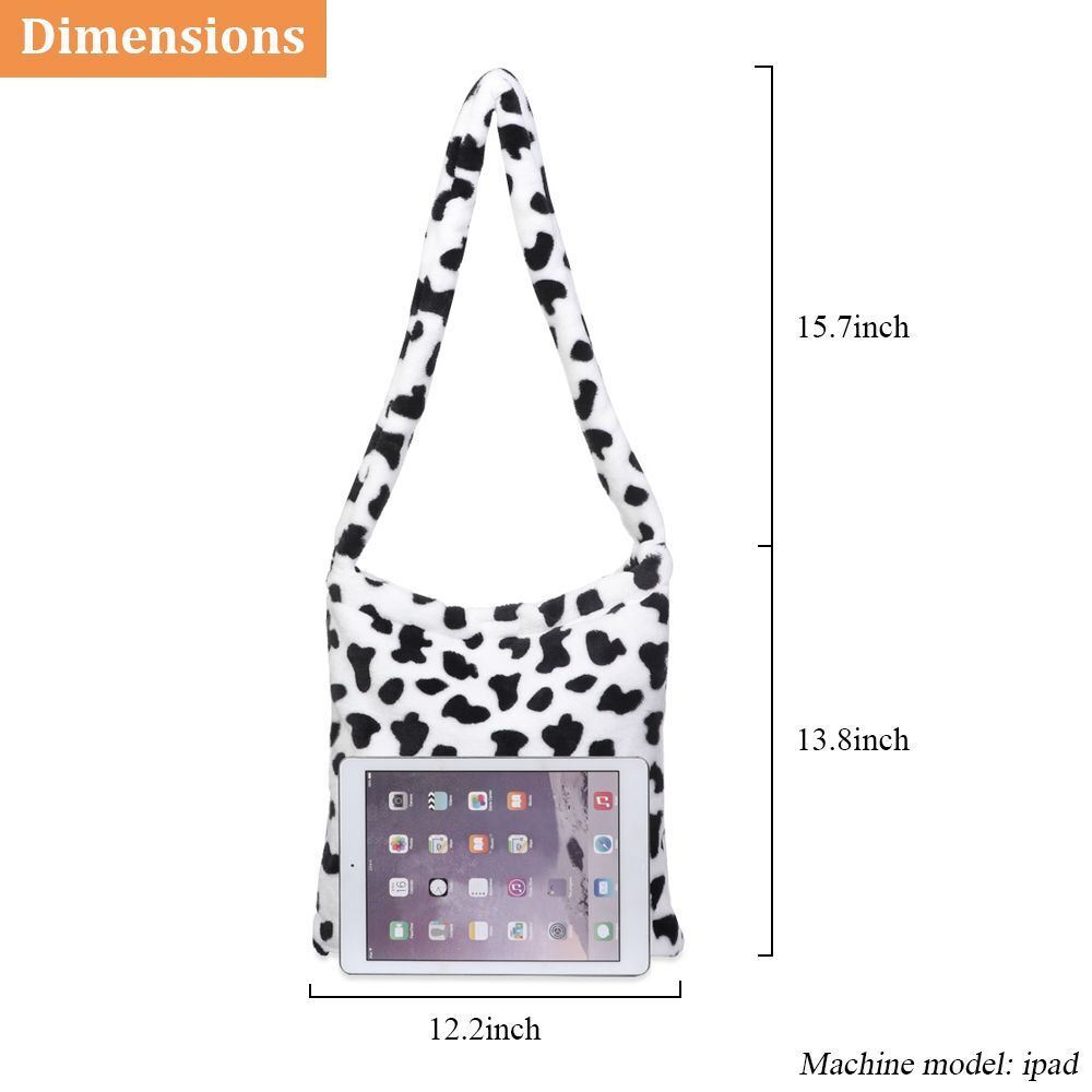 Cow Large Capacity Autumn Winter Crossbody Shoulder Bags Messenger Bag Handbags