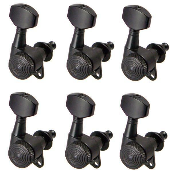 6 Pieces 6R Tuning Mechanical Pegs for Acoustic Electric Guitar, Black