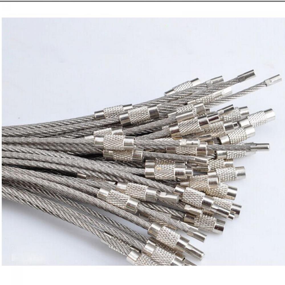 Hot Sell Camping Hiking Outdoor Key Ring Wire Keychain Stainless Steel Cable