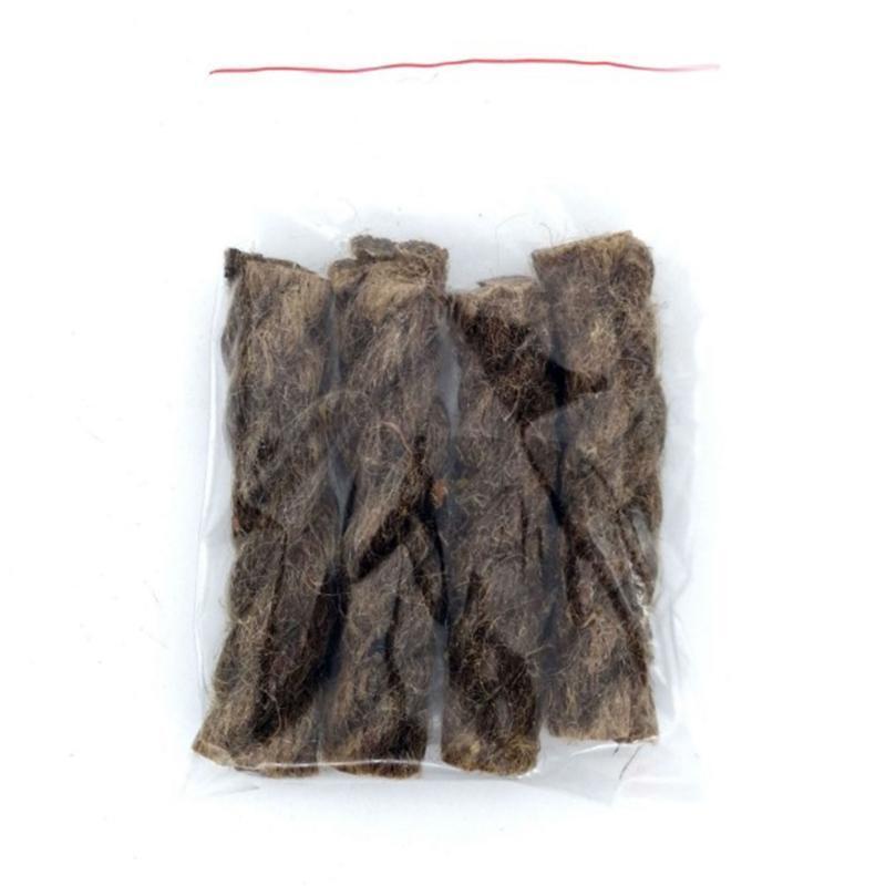 4pcs Outdoor Camping Hunting Survival Waterproof Tinder Waxed Hemp Rope 80g