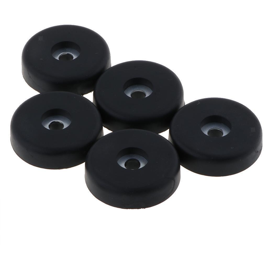 5 Pcs 40x10mm Round Rubber Feet Non-Slip Rubber Furniture Floor Pads Chair Leg