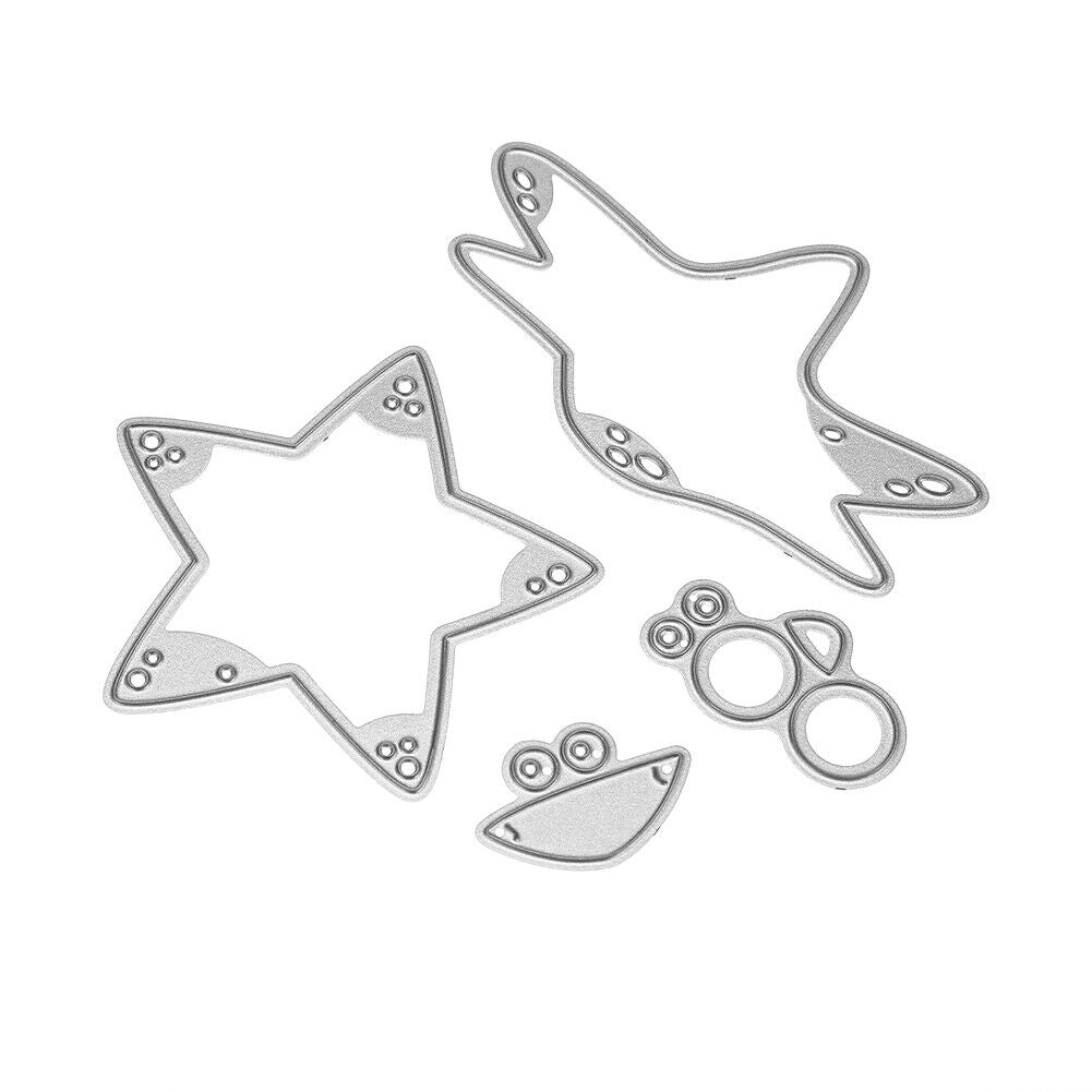 4pcs Sea Star Metal Cutting Dies Stencils DIY Scrapbooking Paper Card Decor