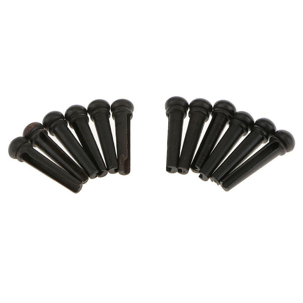 2 kit 6pcs Bridge  / String Peg  Ebony &  Acoustic Guitar