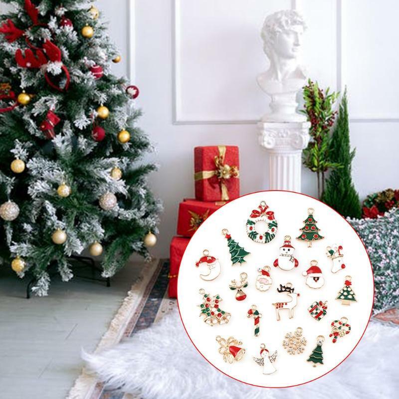 10 Pcs Christmas Charm New Year Xmas Pendant Necklace Bracelet Earring Ornaments