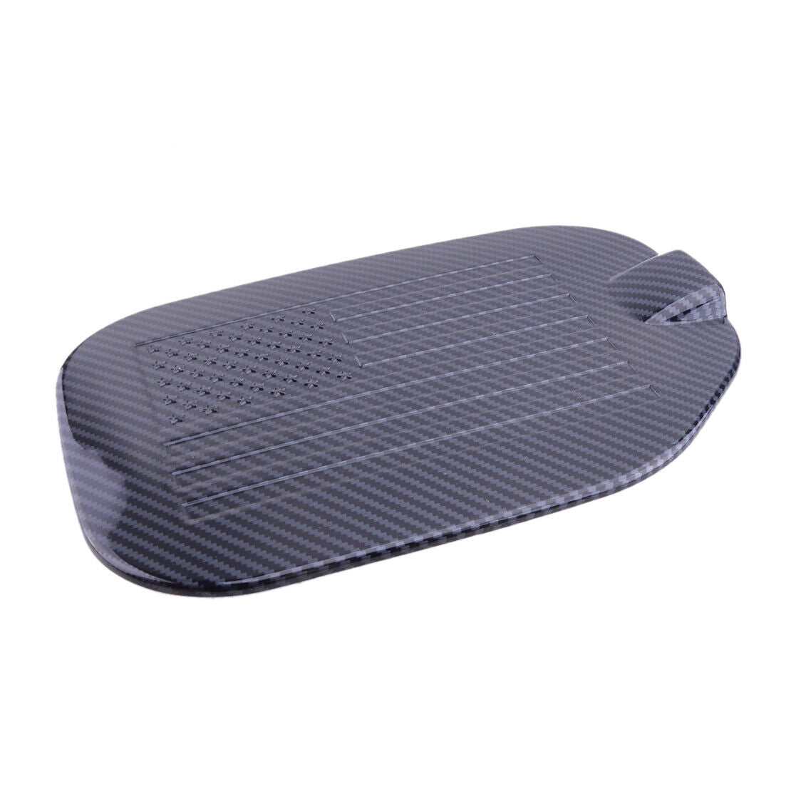 Carbon Fiber Style Fuel Tank Cover Gas Door Cap Fit For Ford F150 2021-2022 New