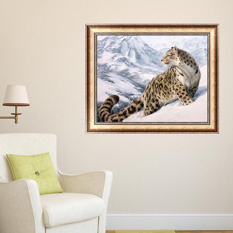 5D Diamond Painting Snow Leopard Animal Diamond Cross Stitch DIY Home Decor