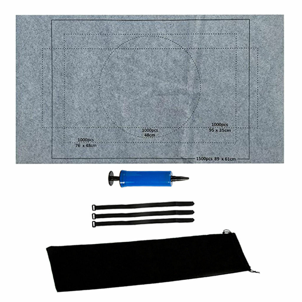 Felt Jigsaw Puzzle Play Mat   1500 Pieces Puzzles  Gray