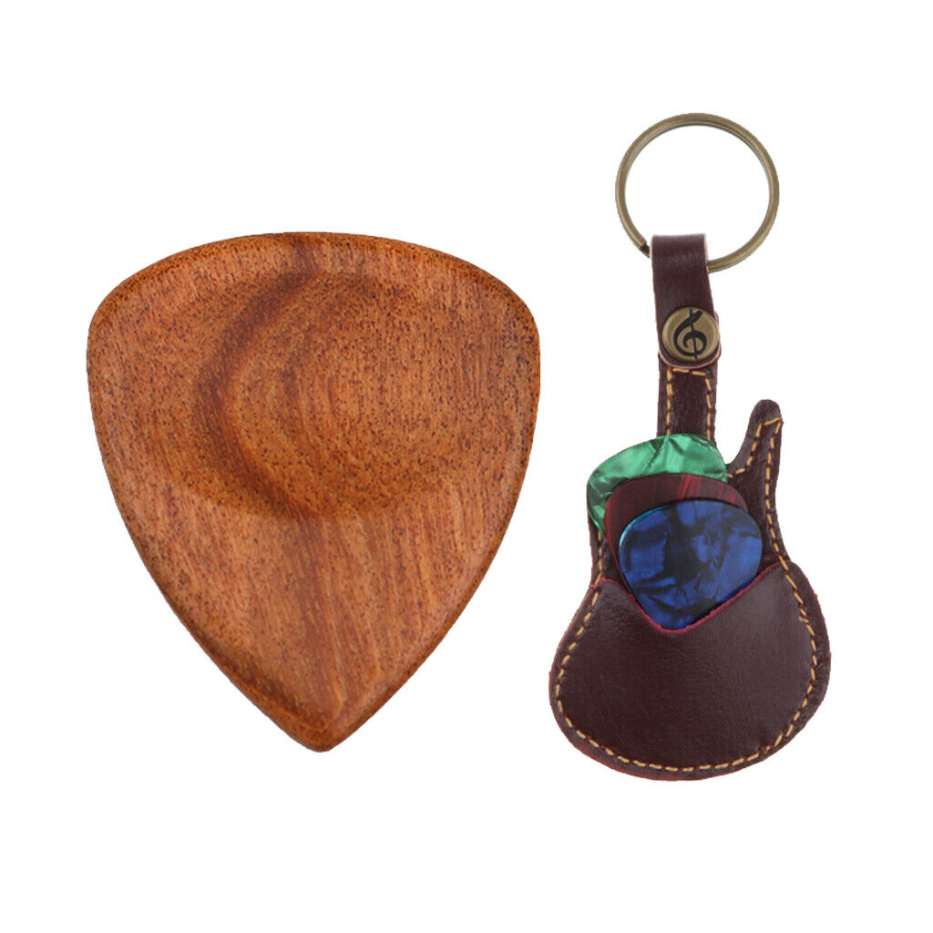 Keychain Bag Guitar Plectrum Holder Bag Case +  for String Instrument