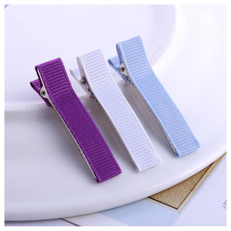 100 Pcs Single Prong Metal Alligator Hair Clip Flat Top Hair Grip DIY Hair Clips