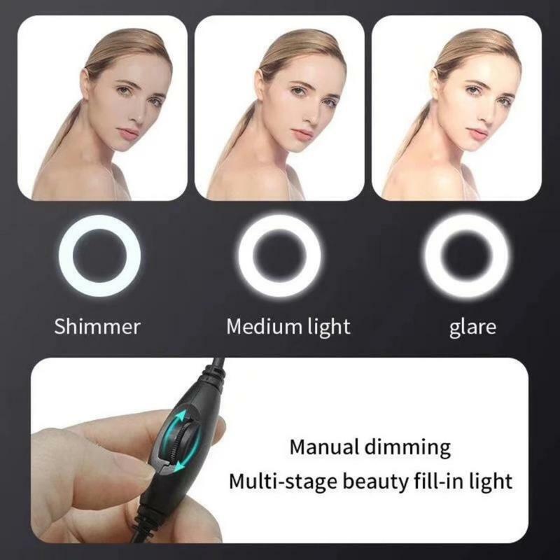 USB Streaming Webcam 1080P  Wide Angle Webcam with Ring Light & Microphone