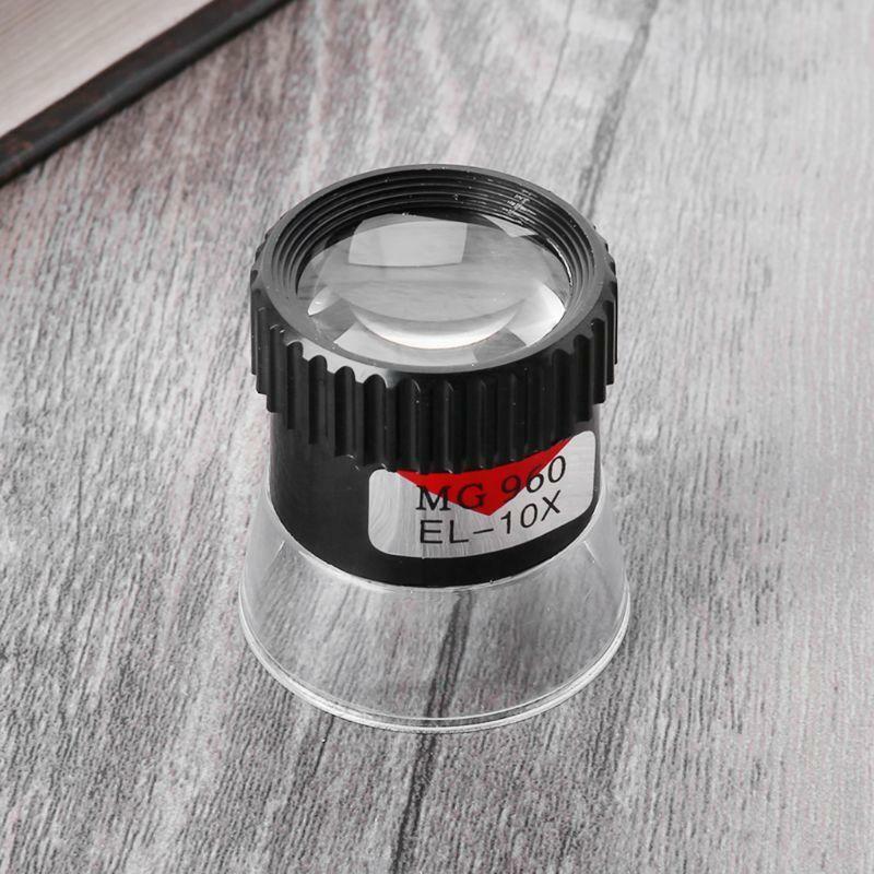 Cylinder Magnifier 10X Monocular Magnifying Glass Loupe Lens Map Eye Magnifier
