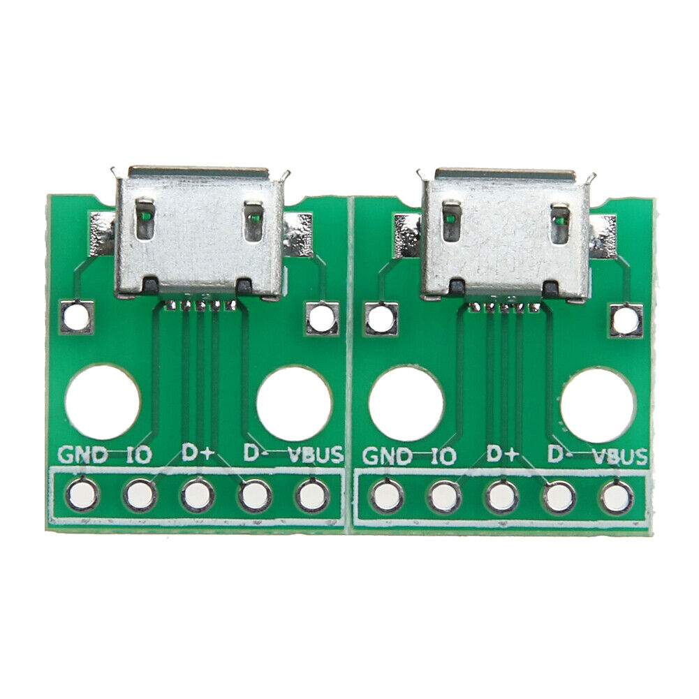 10pcs MICRO USB to DIP Adapter 5pin female connector B type pcb converter