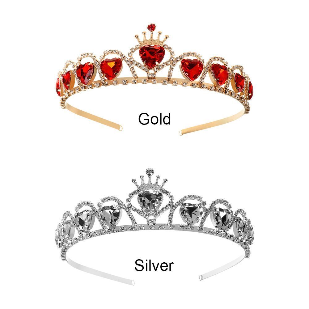 Tiara Bling Bling Tiaras for Girls Handmade Heart Headband Princess Crown