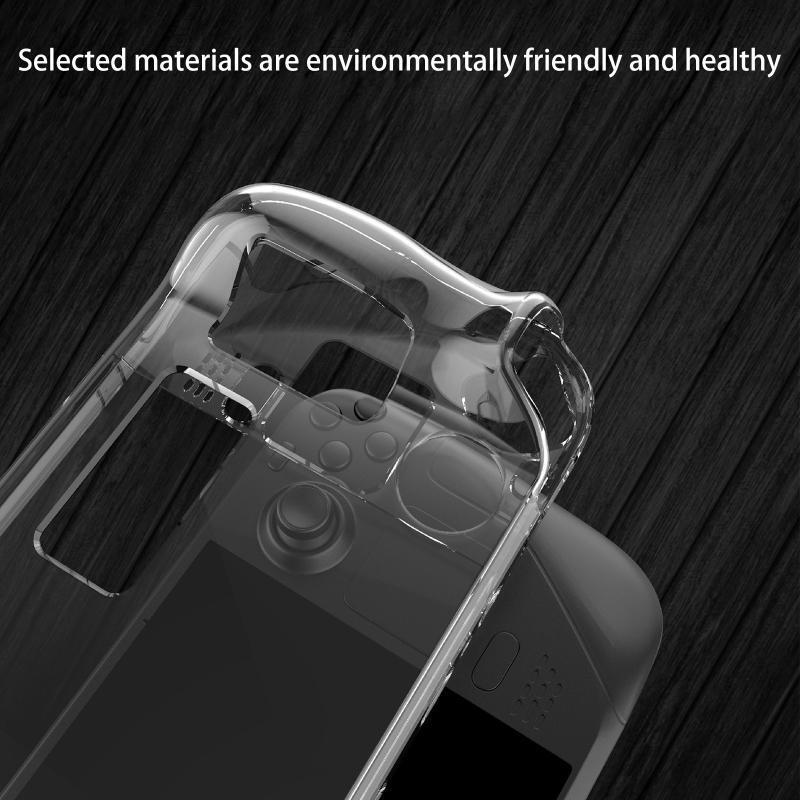 Clear Split Crystal Hard Case Full Coverage Protective Cover Skin for Steam Deck
