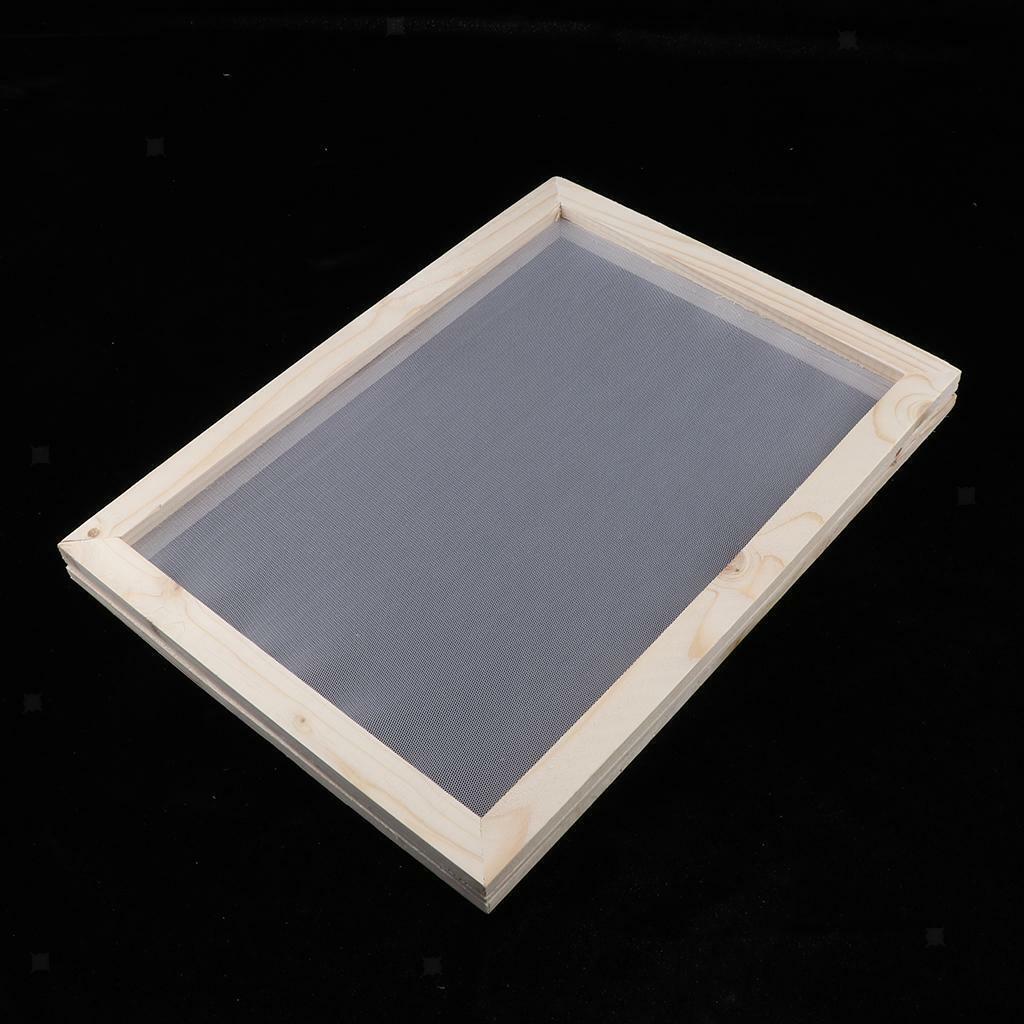 Wooden Paper Making Mould  Screen Tool for Handcraft 18x12.5cm