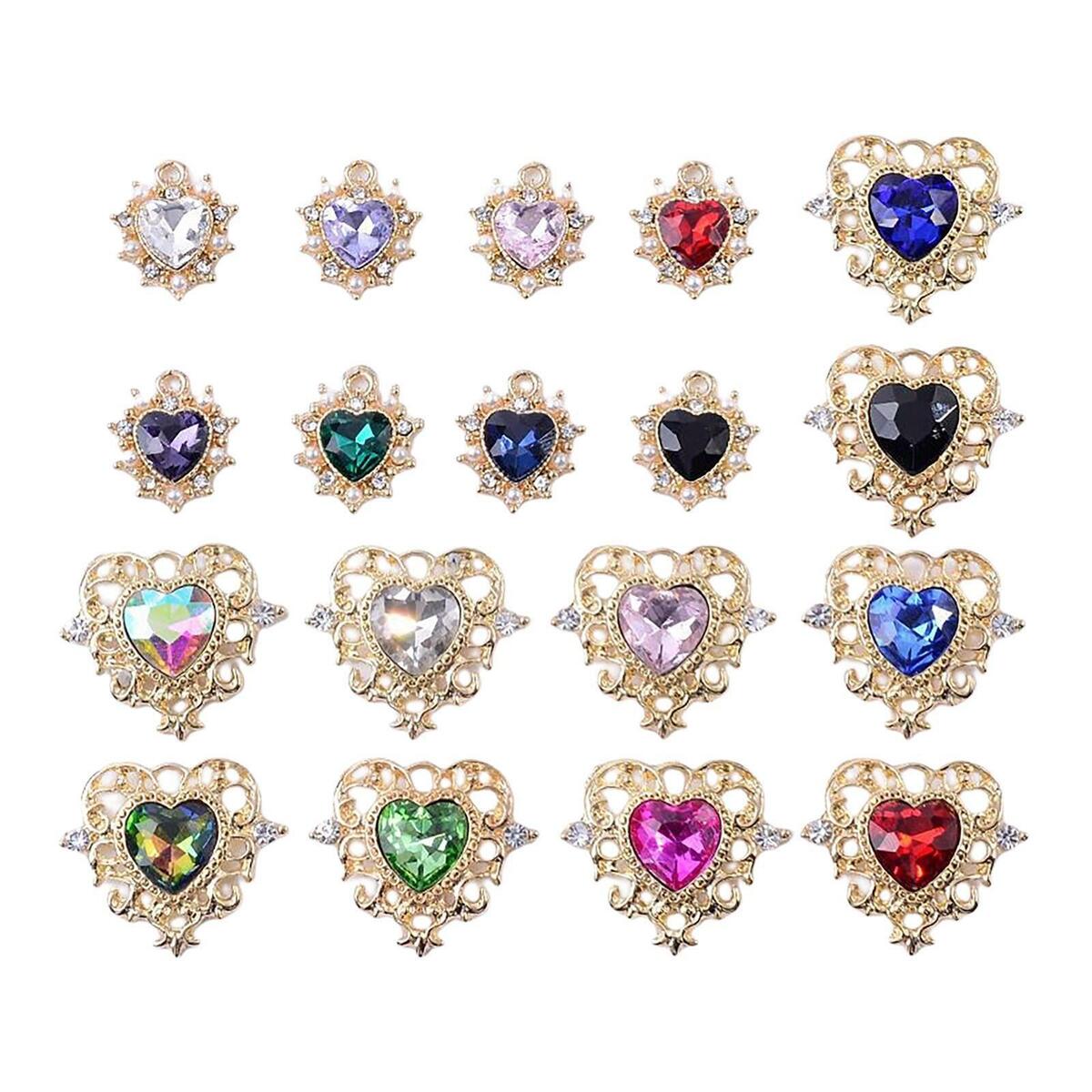 18 Pieces  Charms Pendants Mixed Craft DIY for Keychain Jewelry Making