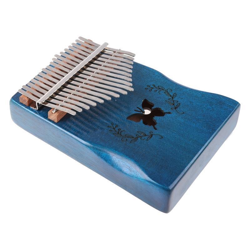 17 Keys Thumb Piano Include Tuning Hammer and Study Instruction