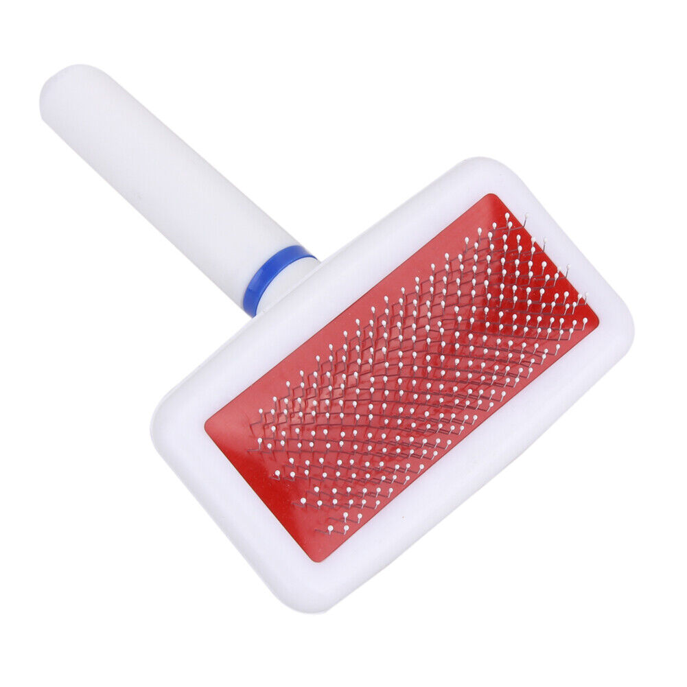 Red Puppy Cat Hair Grooming Slicker Comb Gilling Brush Quick Clean Tool Pet