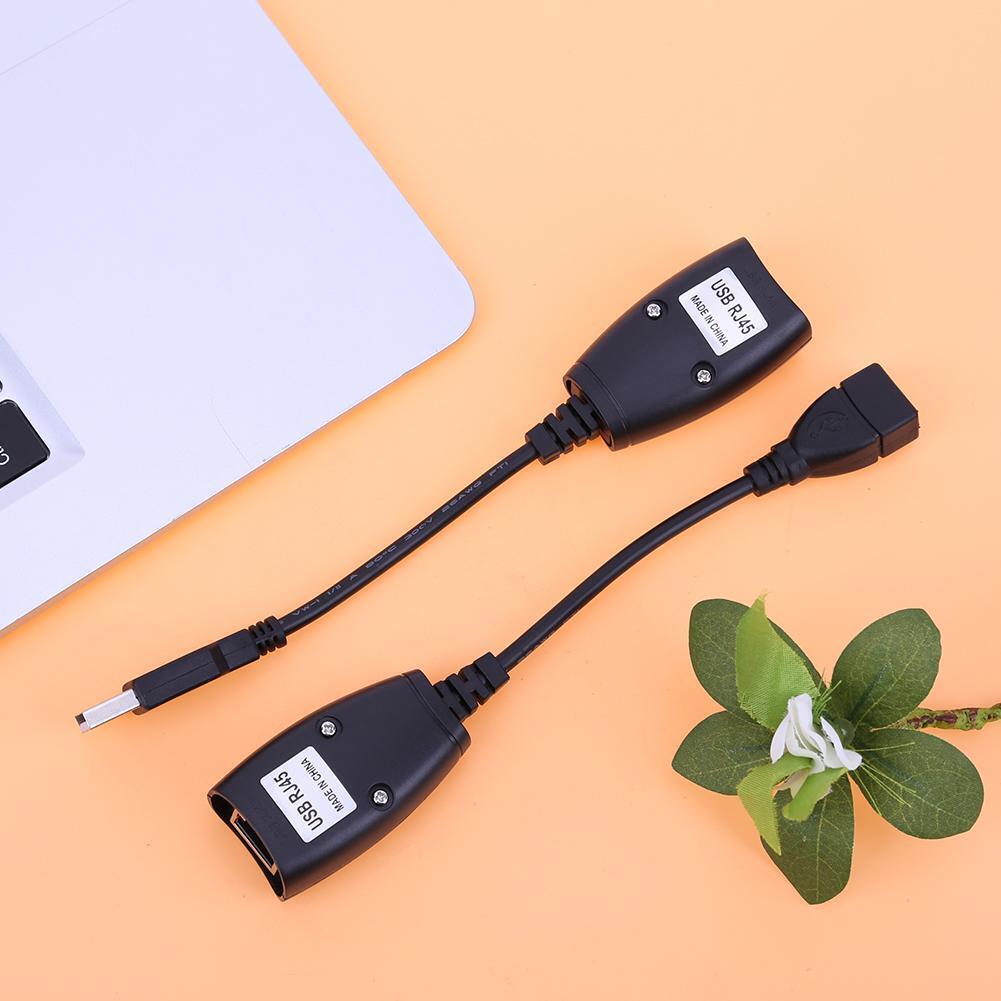 USB to RJ45 Extender USB 2.0 Extension Extender Adapter Up to 150ft