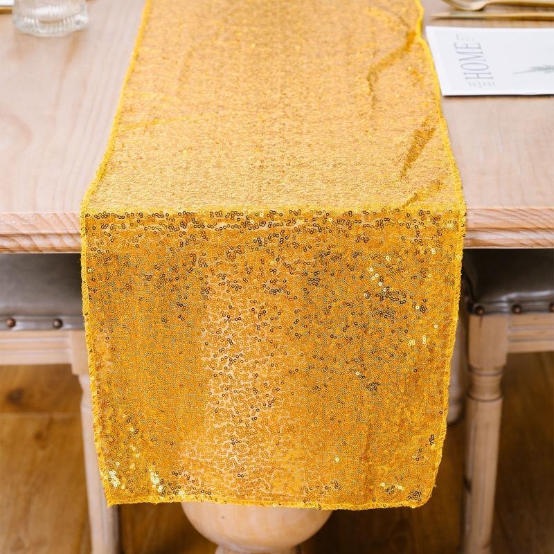 Sequin Table Runner Home Decor Long Glitter Table Runner for Wedding Party