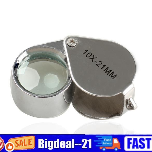 Mini 10 x 21mm Jeweler Loupe Magnifier Magnifying Glass Eye Loupe