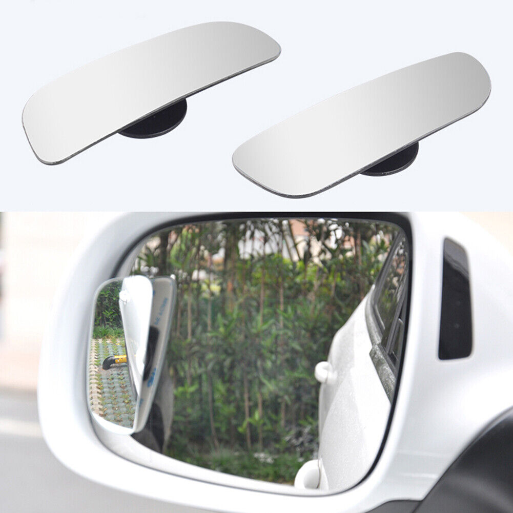 1 Pair Car Styling HD Frameless Blind Spot Mirrors Auto Accessories (White)