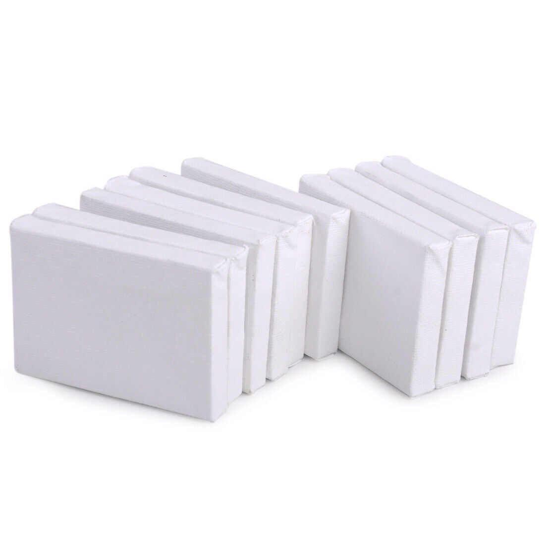 10pc Mini Stretched Artists Blank Canvas Art Board Acrylic Oil Paint Craft Li