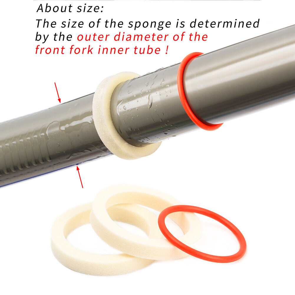 RISK 2x Bike Front Fork Oil Sponge Dust Oil Absorb Sealed Foam Ring (35mm)