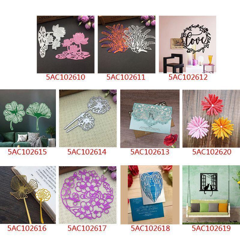 Dandelions Metal Cutting Dies Stencil Scrapbooking DIY Album Stamp Paper Emboss