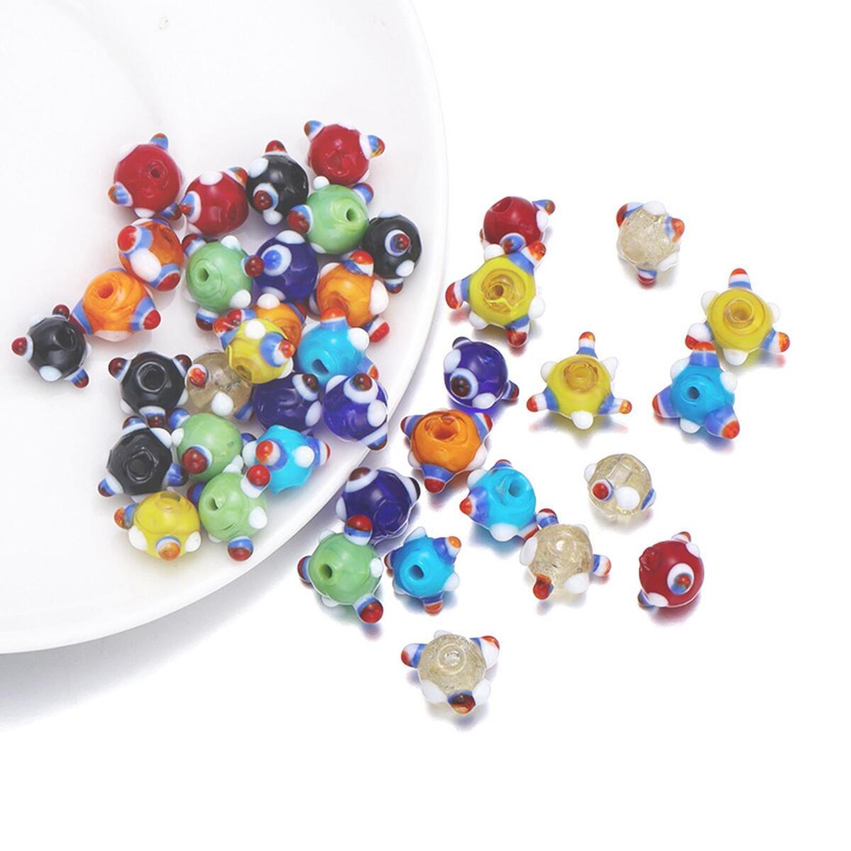 20Pcs 8mm Eye Loose Beads Jewelry Making Necklace Hairband Bracelet DIY
